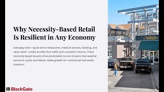 Consistent Cash Flow Through Necessity Retail: A Smarter Approach to Passive Real Estate Investing