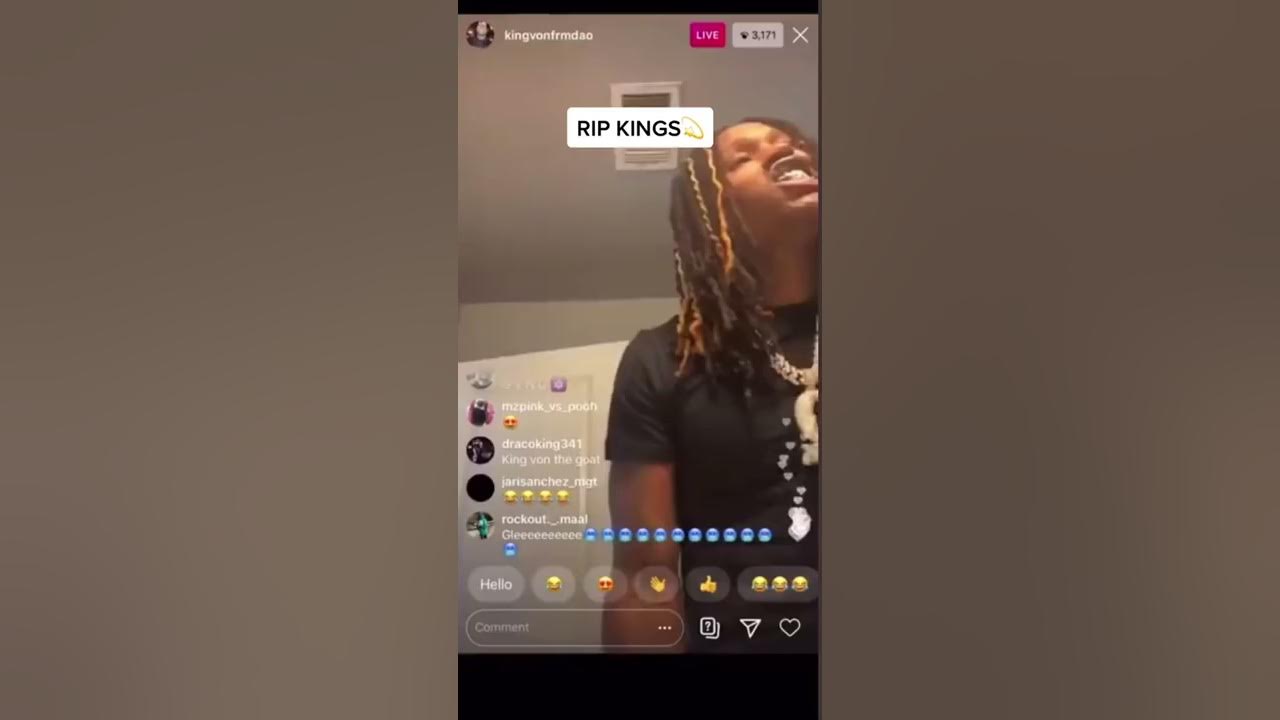 King Von listening Pop Smoke "For The Night" by Lil Baby and DaBaby King Von listening Pop Smoke "For The Night" by Lil Baby and DaBaby