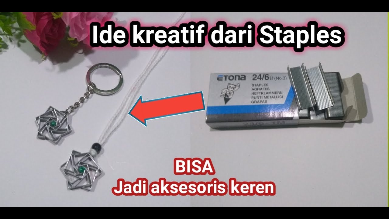 ide kreatif membuat gantungan unik dari staples