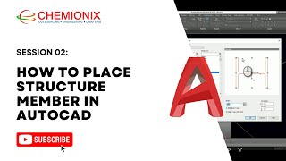 How to place structure member in AutoCAD | Introduction to AutoCAD Plant 3D Software | Chemionix
