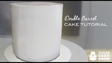 How to make a Double Barrel Cake Tutorial