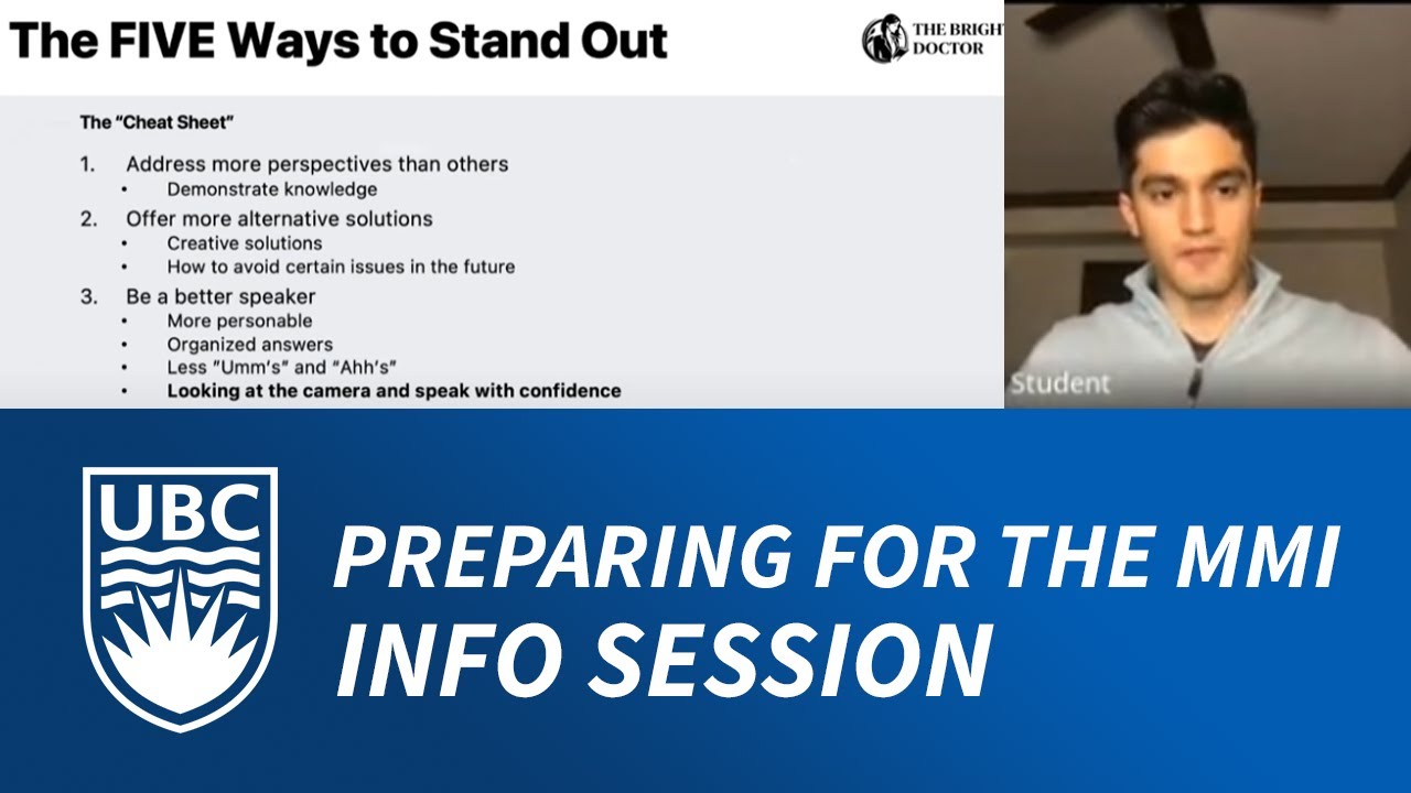 UBC MMI Interview [1 Hour Webinar] - Interview Preparation