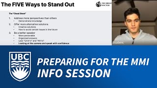 UBC MMI Interview [1 Hour Webinar] - Interview Preparation