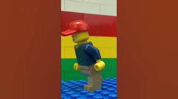 Lego Run Cycle Stop-Motion Animation | #lego #animation #fyp