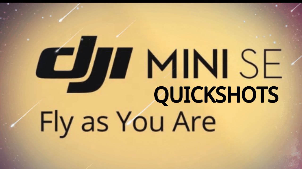 DJI MINI SE QUICKSHOTS | DRONIE | ROCKET | HELIX | CIRCLE 