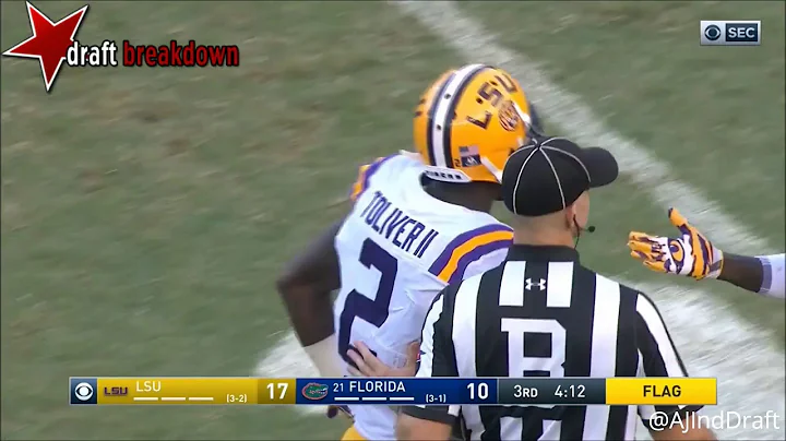 Kevin Tolliver (LSU CB) vs Florida - 2017