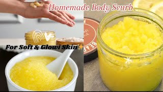 Homemade Body Scurb For Soft & Glowing Skin Diy Body Scurb With Few Basic Things