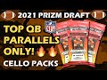 TOP QB PARALLELS ONLY!! 2021 Panini Prizm Draft Picks Football 3x Cello Pack Review