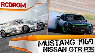 Mustang 1969 vs Nissan GTR R35  Обзор радиоуправляемых дрифт машинок HPI Sprint2