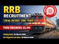 RRB Level 1 Recruitment 2026 | CEN 09/2025 | 22195 Vacancies | Apply Online Details