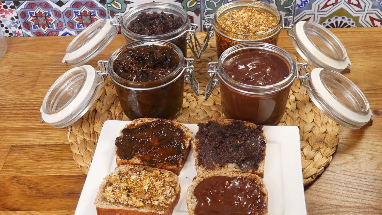 4 وصفات صحية لدهن خبز الصباح لكبار والصغار 👌غنية بالفيتامينات فيديو *3*