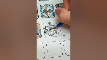 #30秒圖形挑戰#禪繞畫#zentangle#pattern #圖騰 #Mr.kidd #line art