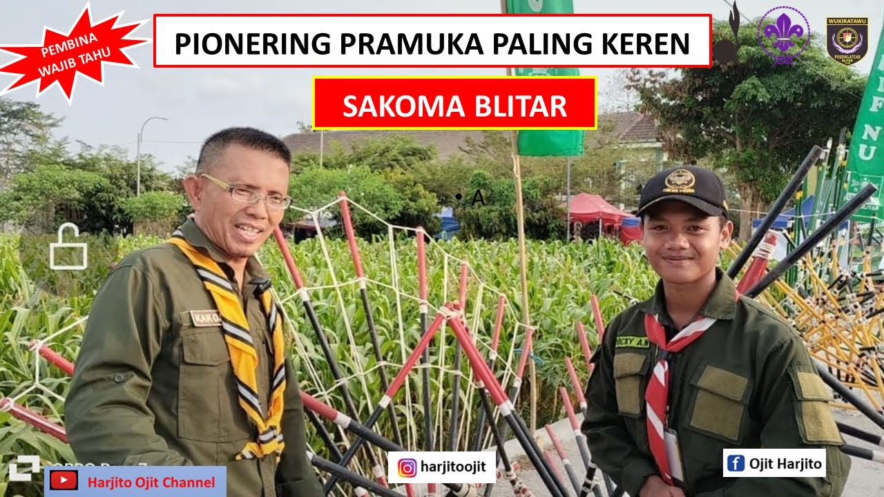 PIONERING PRAMUKA PALING KEREN SAKOMA BLITAR