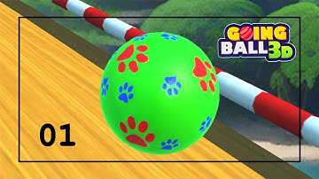 Rolling Ball - Going Balls 3D | Gameplay pt.01 | Levels 1-10