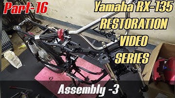 Yamaha Rx-135❗️Restoration video❗️Part-16❗️malayalam❗️ASSEMBLY -03❗️Front shocker+ Bar Handle fit❗️
