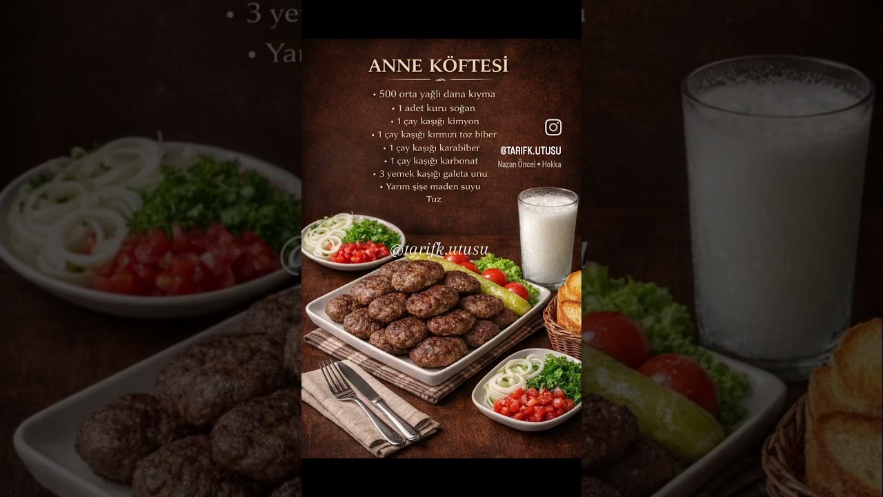 Eski Usul Tam kıvamında Anne Köftesi #köfte #pratiktarifler #tarif #food