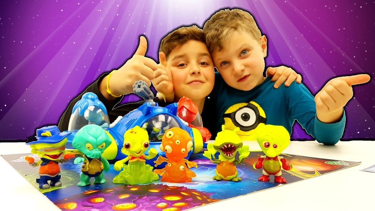 Giochi Preziosi Exogini – Confezione Da 2 Alieni Octavius E Tango – Si Illuminano Al Buio, 7 Cm