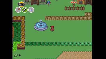 Testing original fountain sprite with Solarus