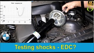 Testing shock absorbers on a BMW with Electronic Damper Control (EDC)  things to consider.