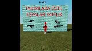 Roblox'ta Nasıl Takımlara Özel Eşyalar Yapılır?