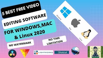 Top 5 BEST FREE VIDEO EDITING SOFTWARE for Windows & Mac & Linux Computer of 2020.