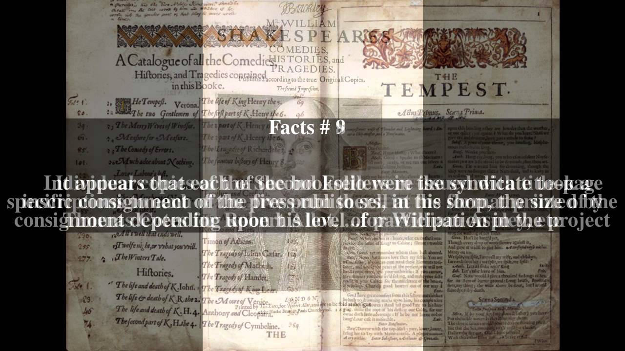 Second Folio Top # 13 Facts