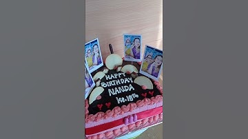 Thumbnail of Kue ulang tahun photo bareng sahabat#shorts #kueulangtahun #blackforestcake
