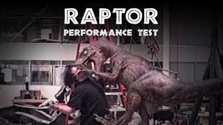 JURASSIC PARK - Raptor Puppet Attack Test - BEHIND-THE-SCENES