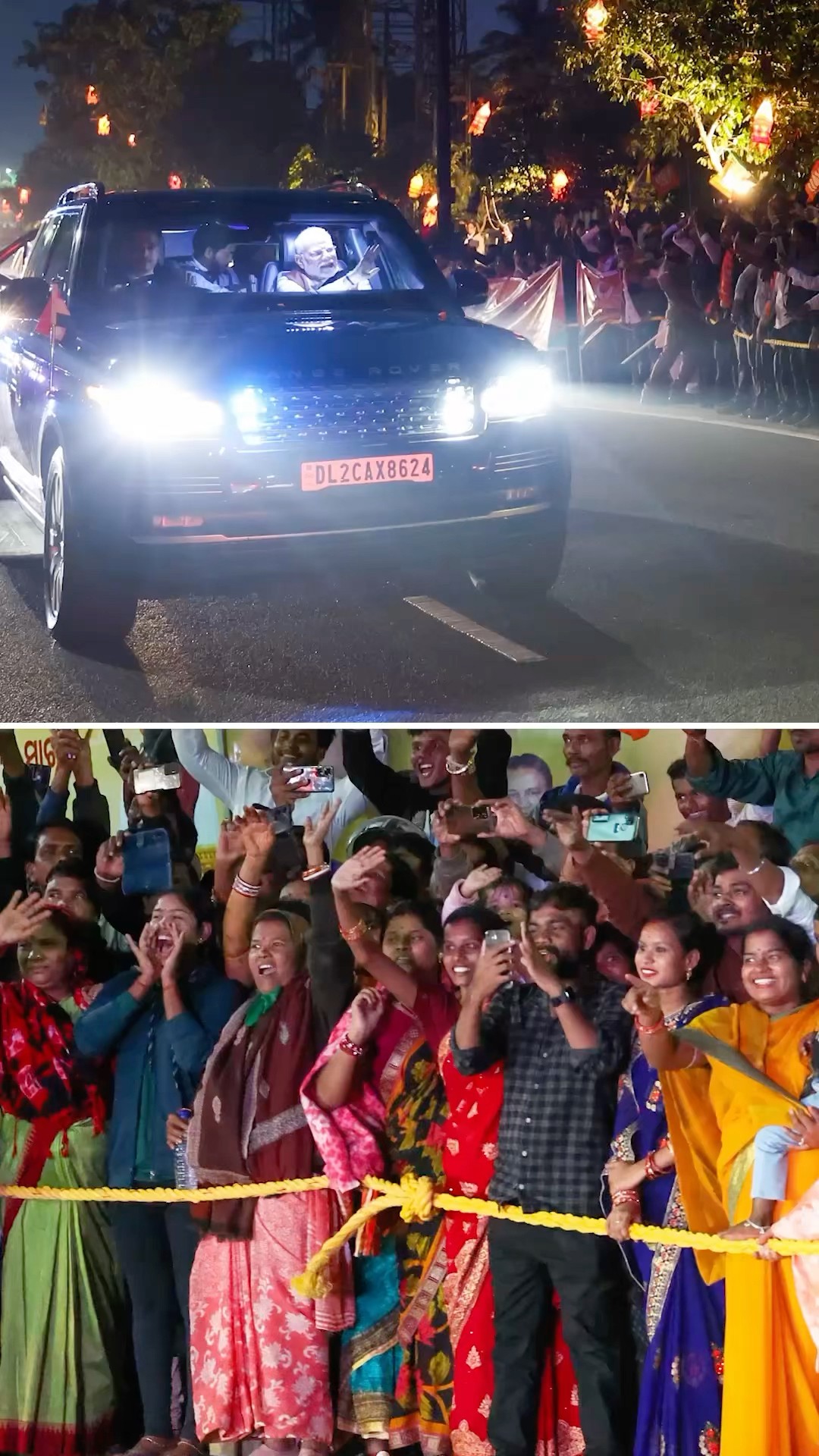 PM Modi's grand roadshow in Bhubaneswar, Odisha | #shorts