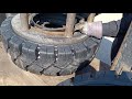 how to press a forklift Tire 300x15