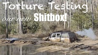 Torture Testing My 1st Shitbox (1993 XJ) at Charlies Creek Trail in Georgia! Jeep Floods with Mud!
