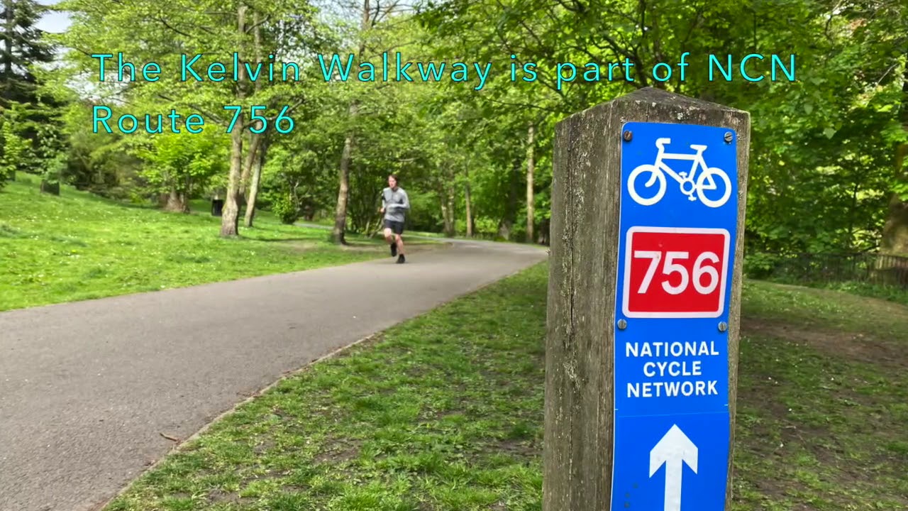 My Glasgow to Milngavie cycle route The Kelvin Walkway to Garscube