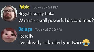 Beluga rickroll discord mod 😂 (4k)