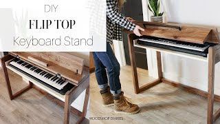 How to Build a {FLIP TOP} Keyboard Stand with Pull Out Tray