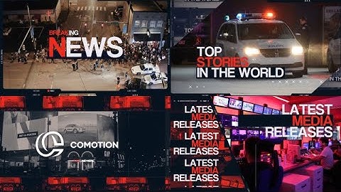 Breaking News Intro After Effects Templates