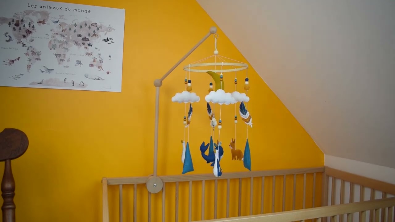 Mobile bébé animaux, chambre enfant, déco savane - Un grand marché