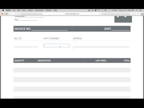 trucking invoice