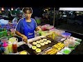 Street Food at a Food Market in Thailand. Thai Street Food Tour.