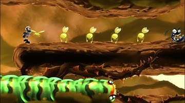 How to play level Rayman Mini 2-2 Absolem-ly wonderful/ Tips and tricks/The rabbit hole/ Game review