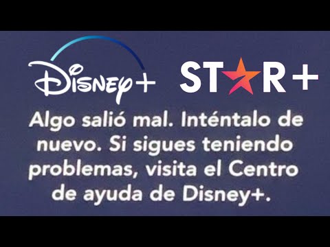 Solución problema error Disney+ No anda Cómo arreglar Star+ Disney plus no funciona algo salió mal