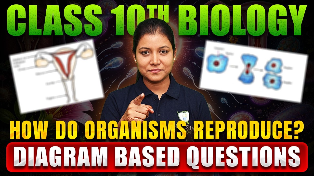 7 Marks CONFIRMED!✅Diagram Based Questions: How Do Organisms Reproduce? Class 10 by Varsha Mam