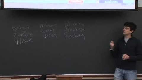 Lecture 7: Security, Continued - CSCI E-1 2011 - Harvard Extension School