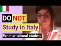 Why you should not come italy to study study abroad in english