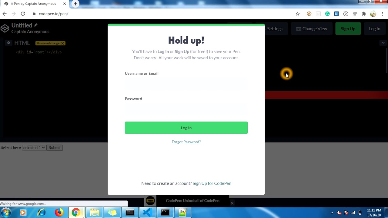 Online code editor set up for Reactjs - YouTube