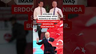 İmamoğlu Ve Yavaş Erdoğan Kazanınca Sessizliğe Büründüler Çim Ğlu Ş