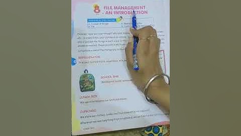 Computer  class -2  chapter -8  File Management  An Introduction