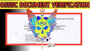 #OSSSC DOCUMENT VERIFICATION new district.#opsc #osssc#ossc.dont miss video.