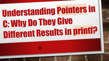 Understanding Pointers in C: Why Do They Give Different Results in printf?