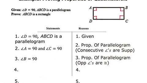 Geometry 6.5 Parallelogram and Quadrilateral Proofs Lesson Video