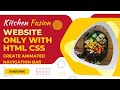 Landing Page Using HTML CSS | Animated Hover Effect #htmlcss
